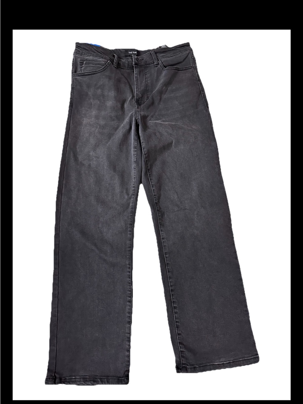 NWT Well Worn Women's Wide Leg High Rise Jeans, Black Size 10/30